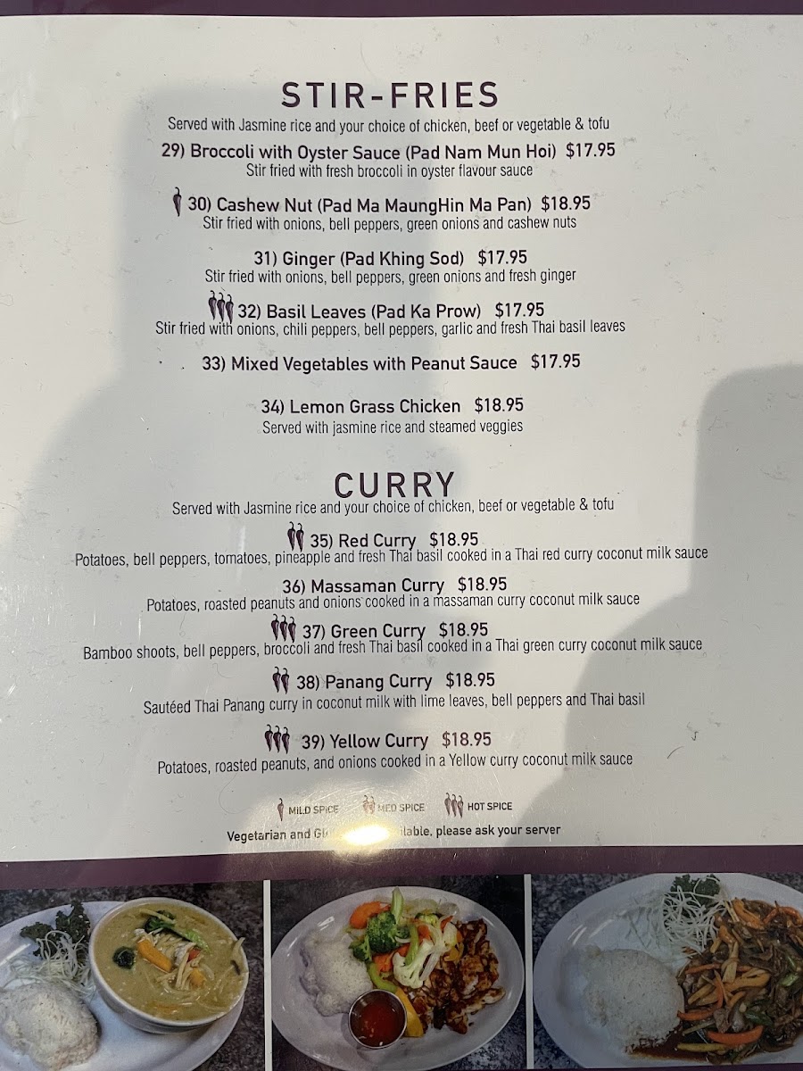 Menu White Elephant Thai-1