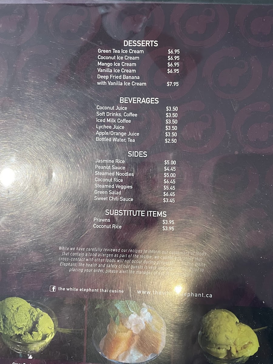 Menu White Elephant Thai-5